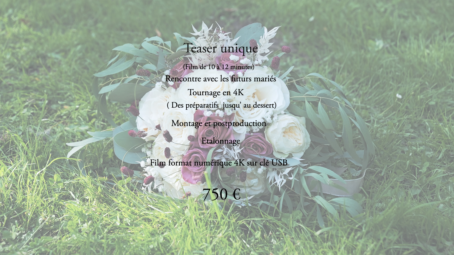 tarifs prestation teaser unique